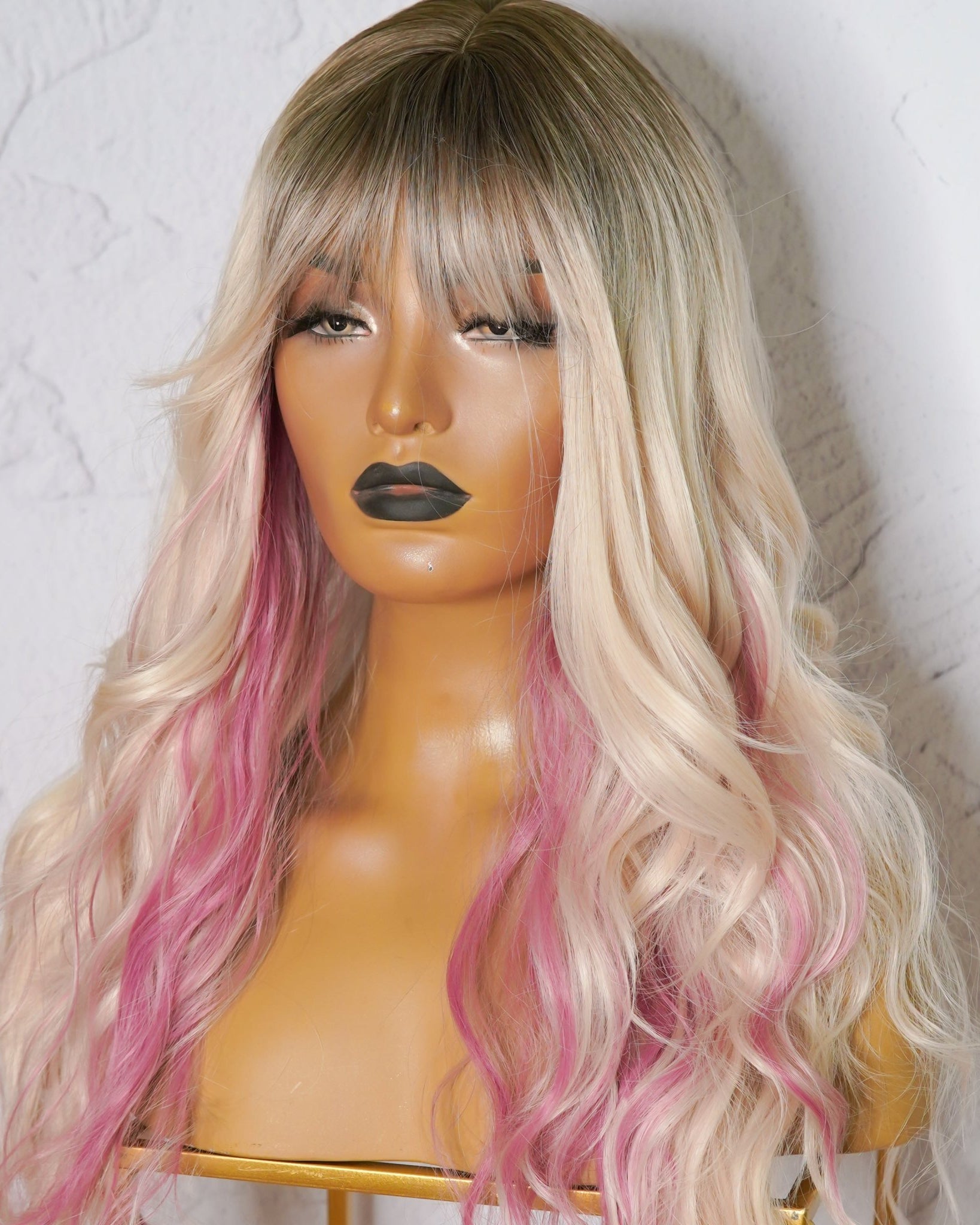 ELOWEN Mixed Pink 22" Fringe Wig - Milk & Honey Wigs
