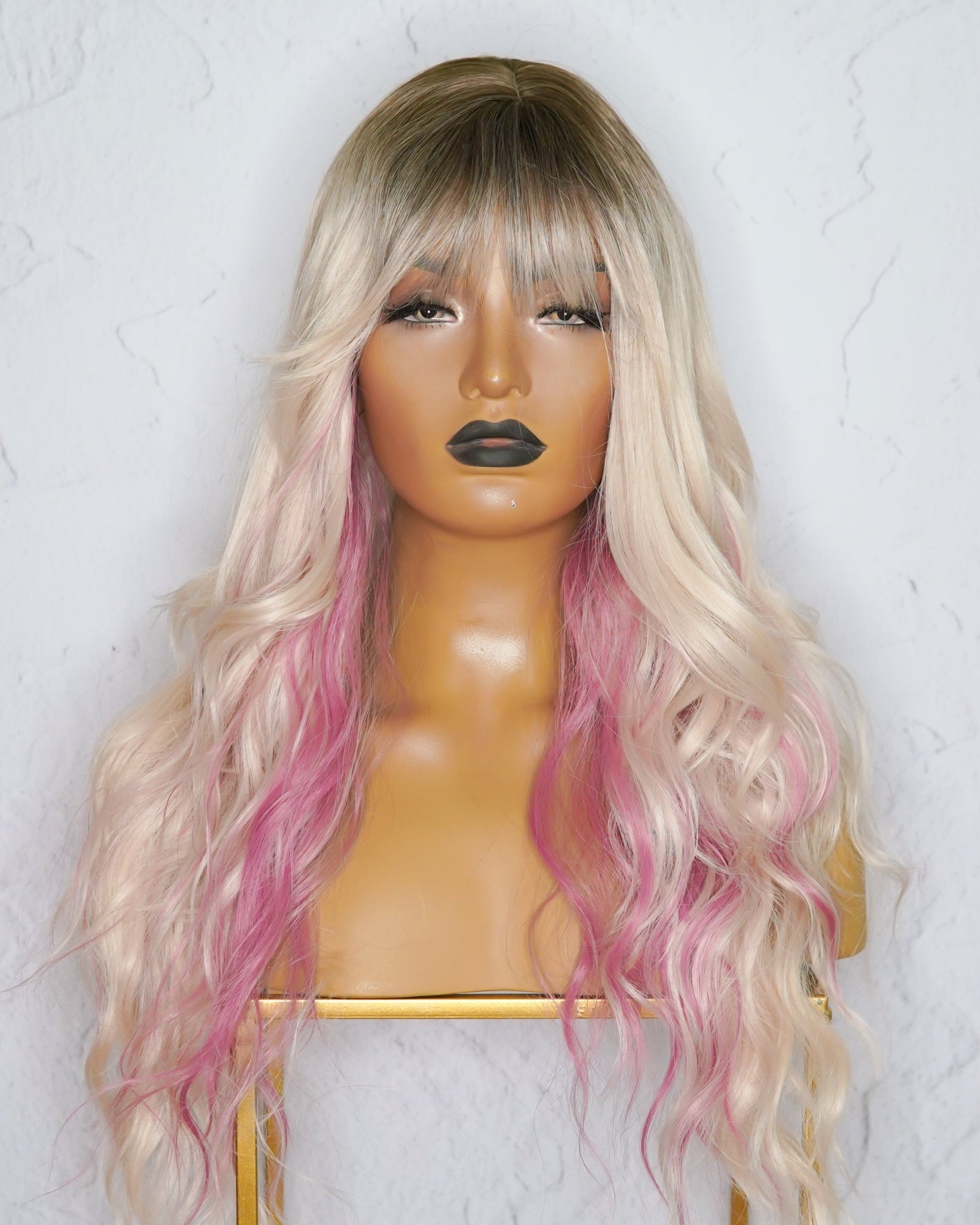 ELOWEN Mixed Pink 22" Fringe Wig - Milk & Honey Wigs