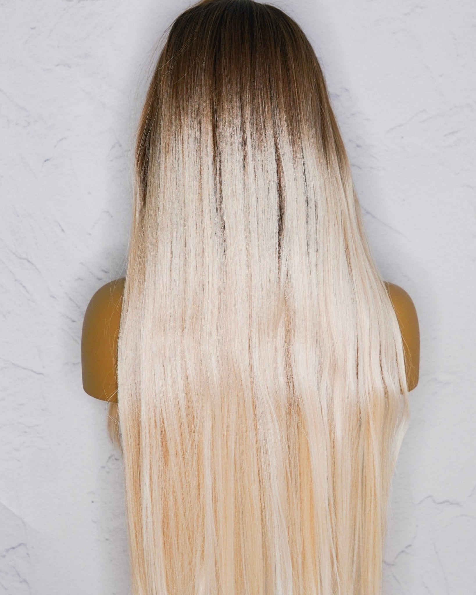 ESTELLE Brown Ombre Up Do Lace Front Wig - Milk & Honey Wigs