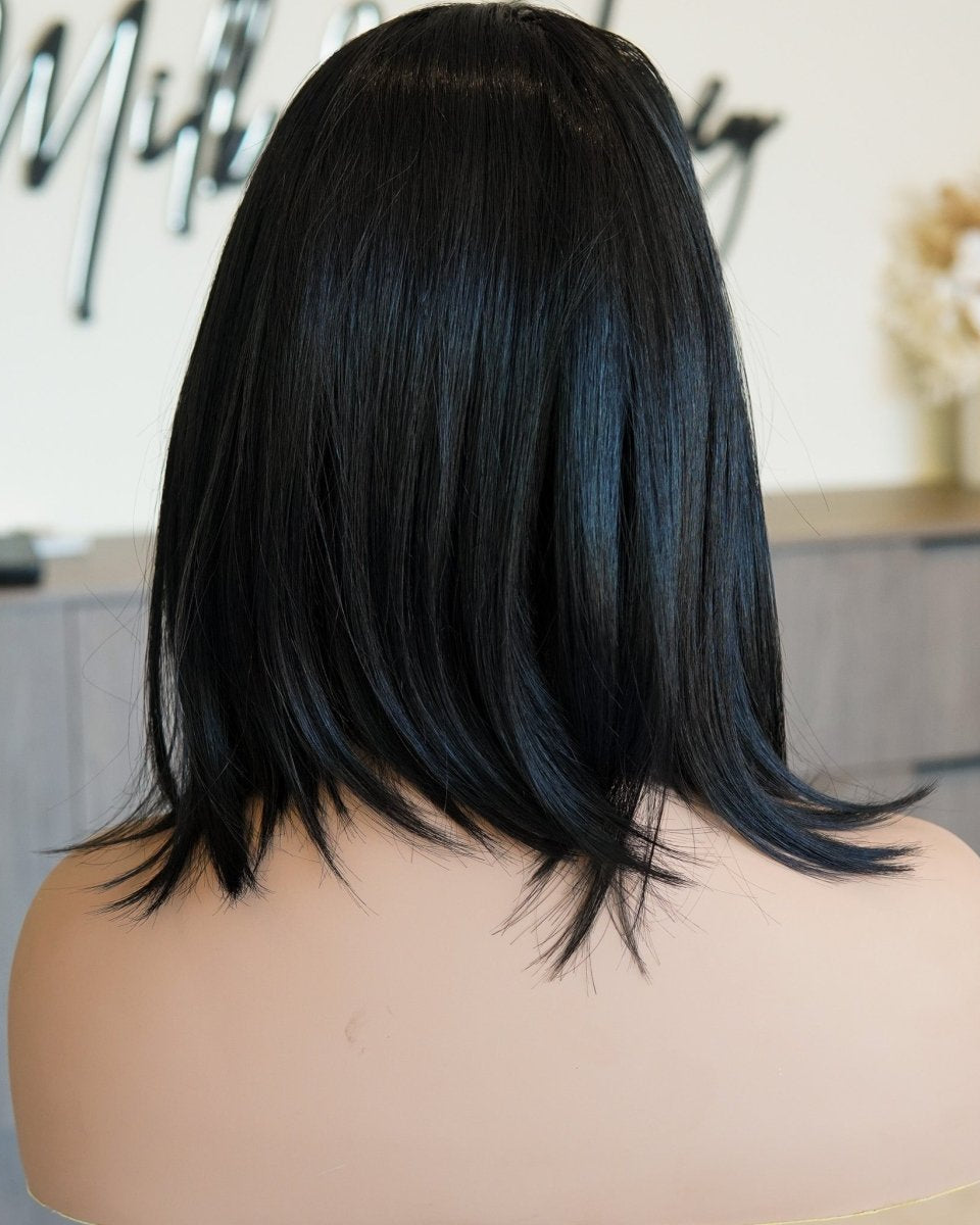 ESTER Black Bob Lace Front Wig - Milk & Honey Wigs