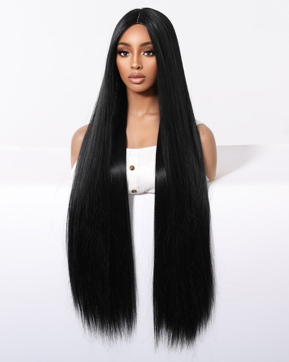 Extra Long Sleek Black Wig - MARKETPLACE - Milk & Honey Wigs