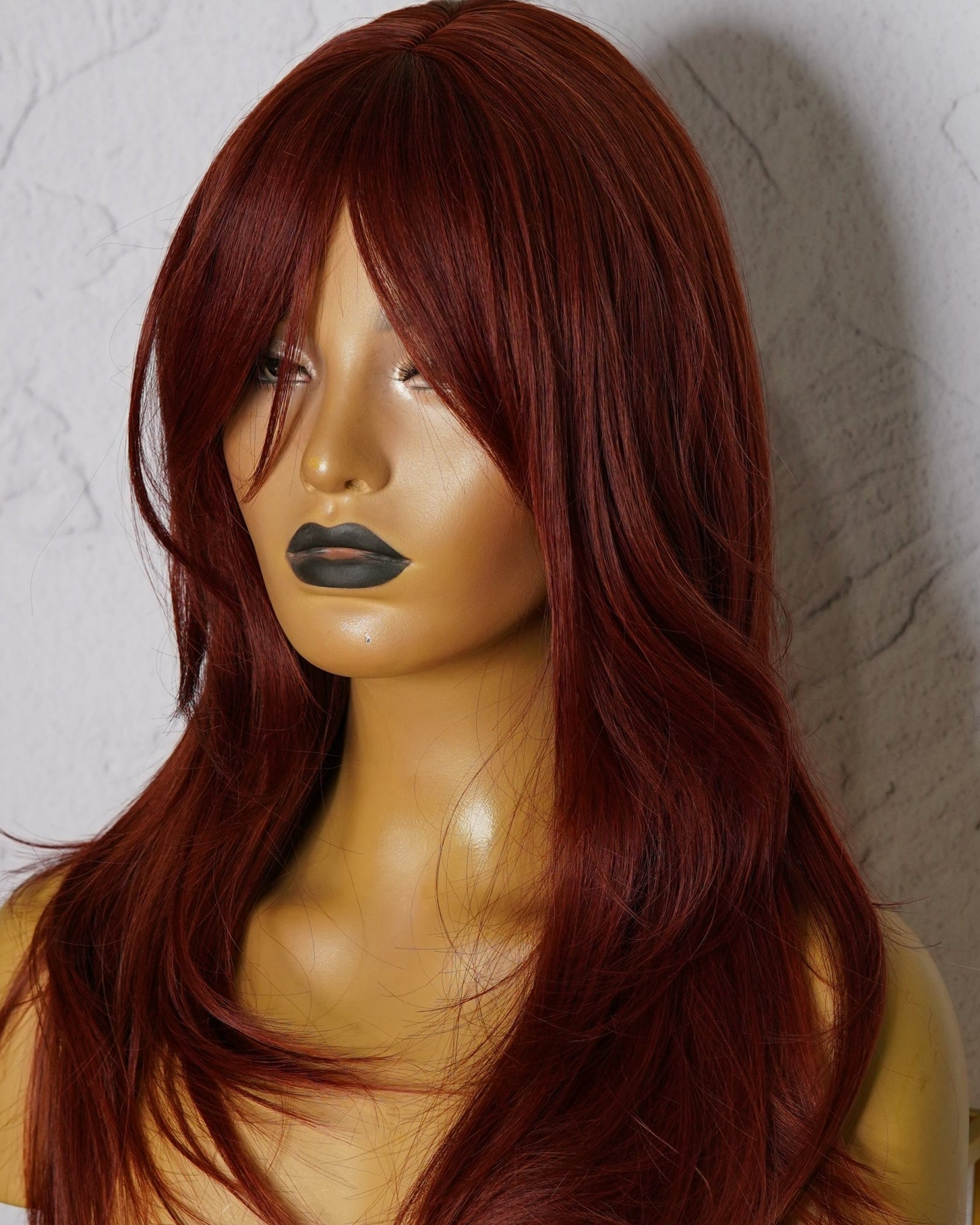FALLON Red Fringe Wig - Milk & Honey Wigs