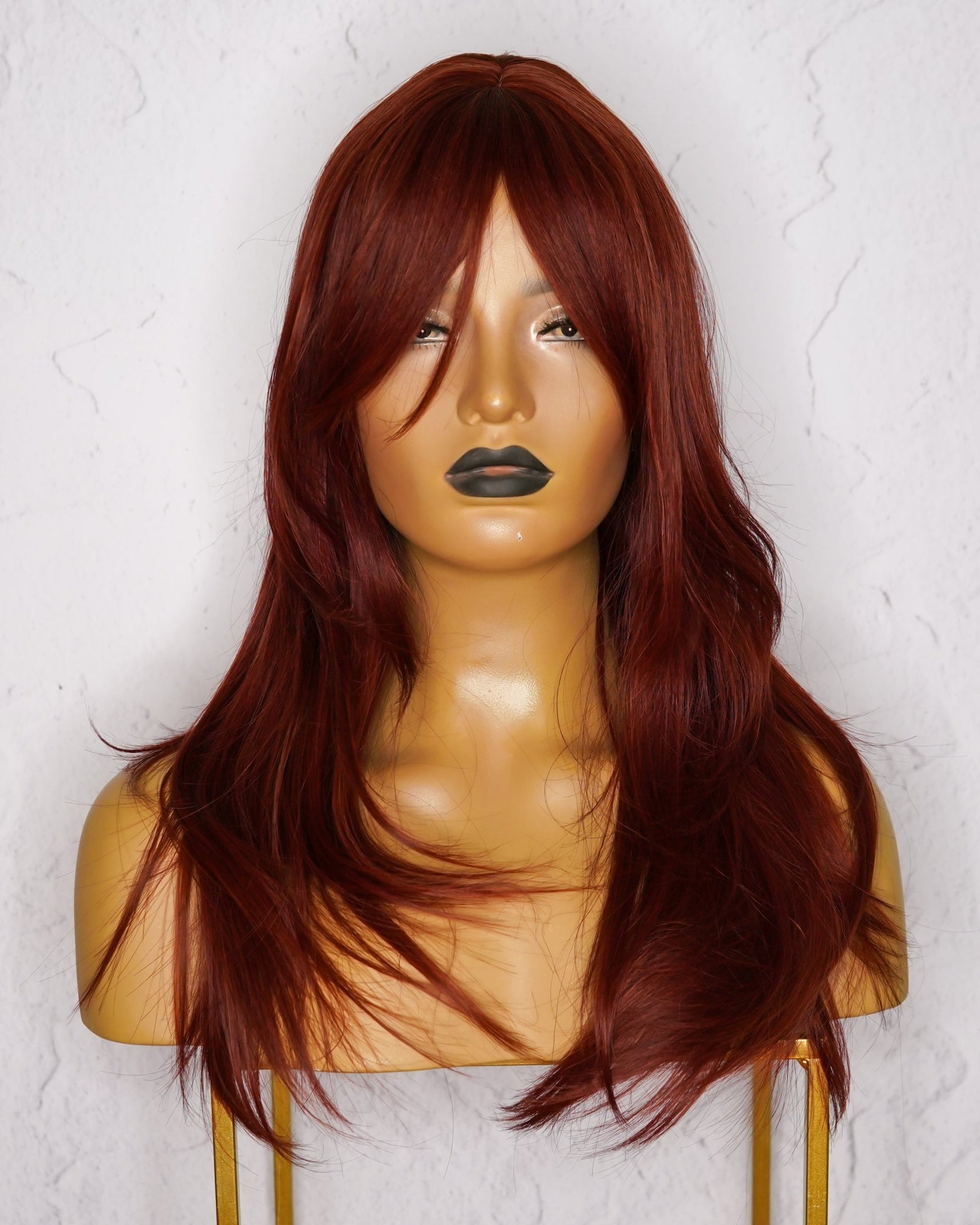 FALLON Red Fringe Wig - Milk & Honey Wigs