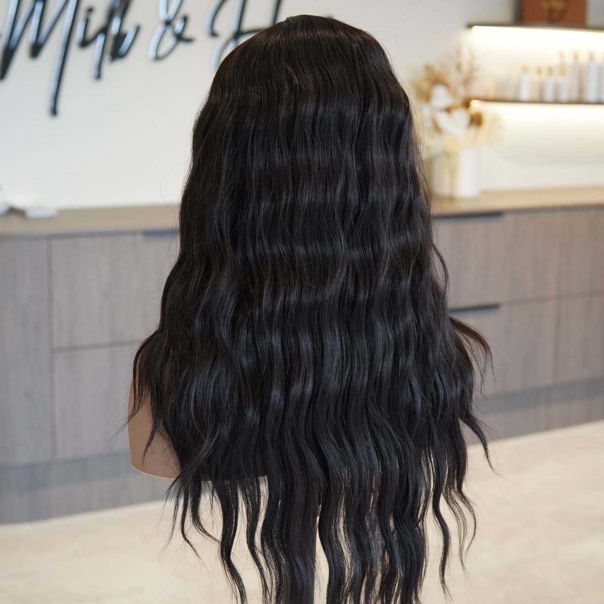 FAYE Dark Brown 22" Lace Front Wig - Milk & Honey Wigs