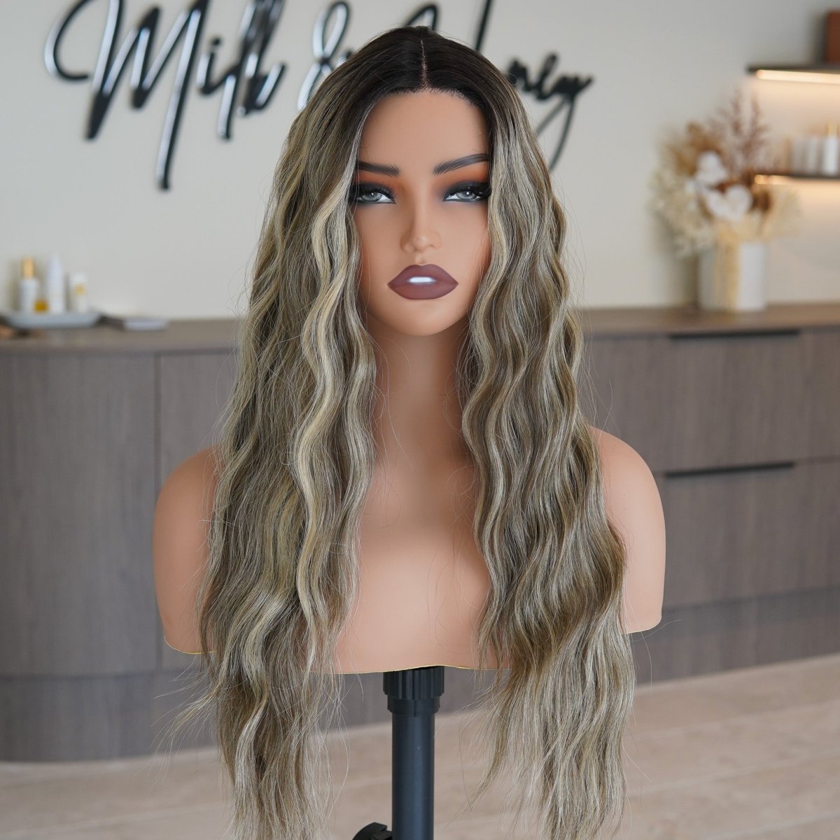 FAYE Mocha 22" Lace Front Wig - Milk & Honey Wigs
