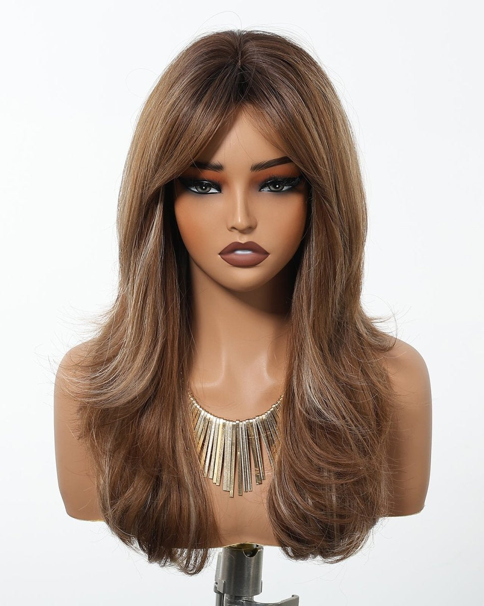 Golden Brown Layered Wig - MARKETPLACE - Milk & Honey Wigs