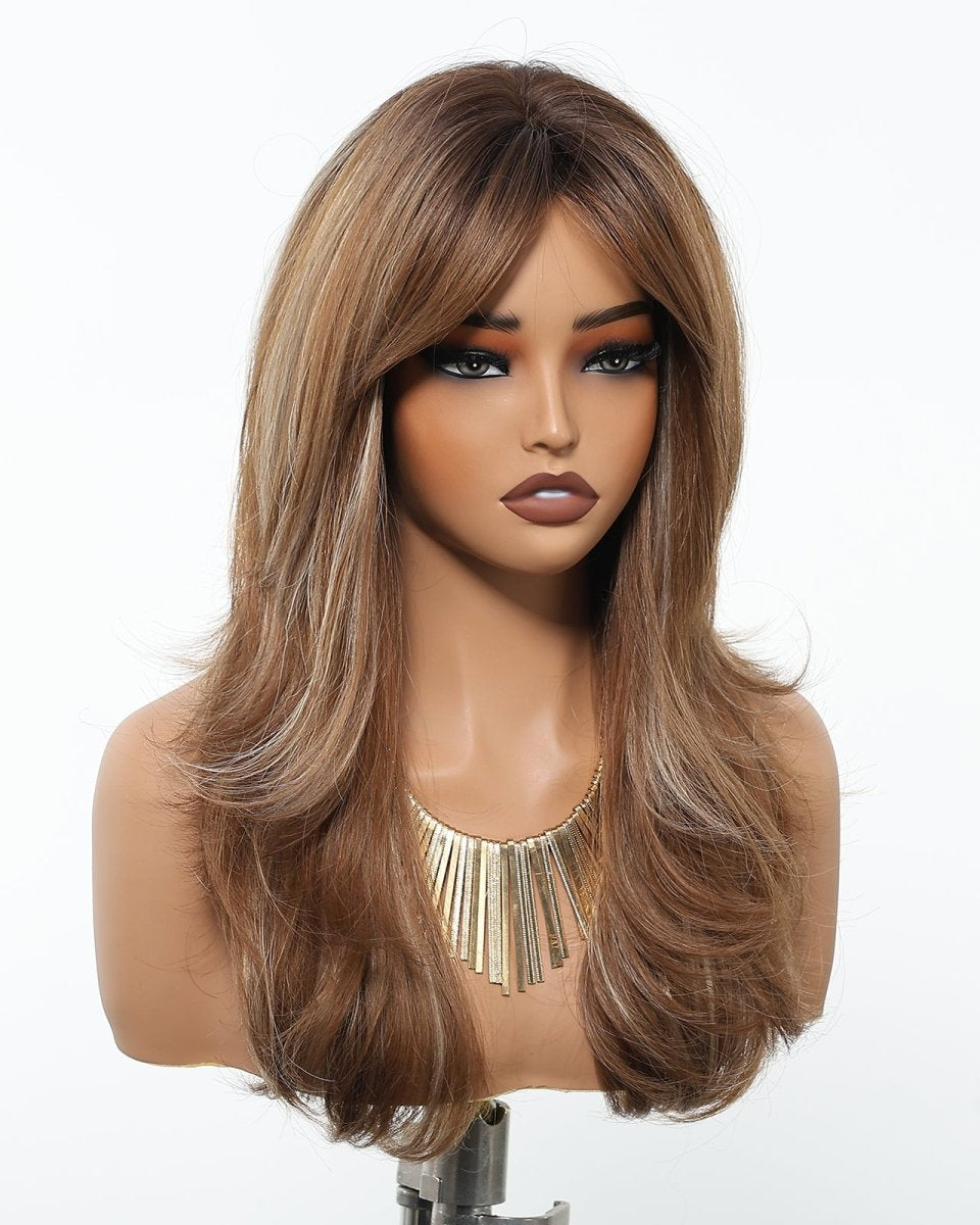 Golden Brown Layered Wig - MARKETPLACE - Milk & Honey Wigs
