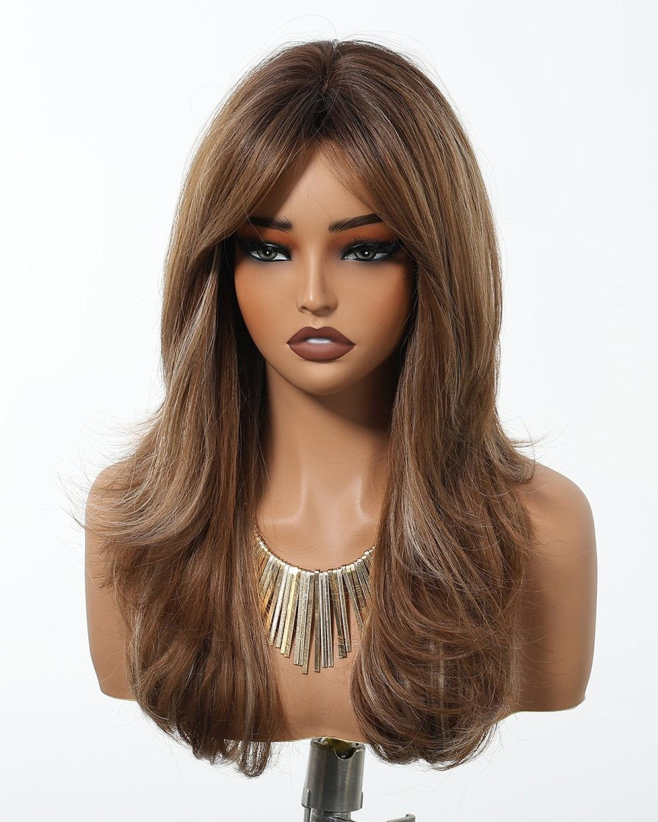 Golden Brown Layered Wig - MARKETPLACE - Milk & Honey Wigs