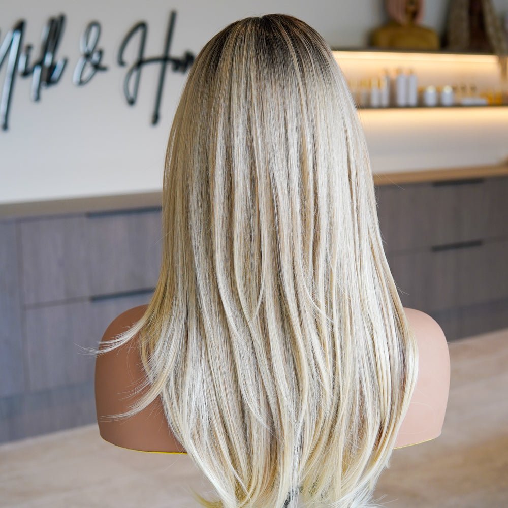 HAVEN Silk Mono Top Lace Front Wig - Milk & Honey Wigs