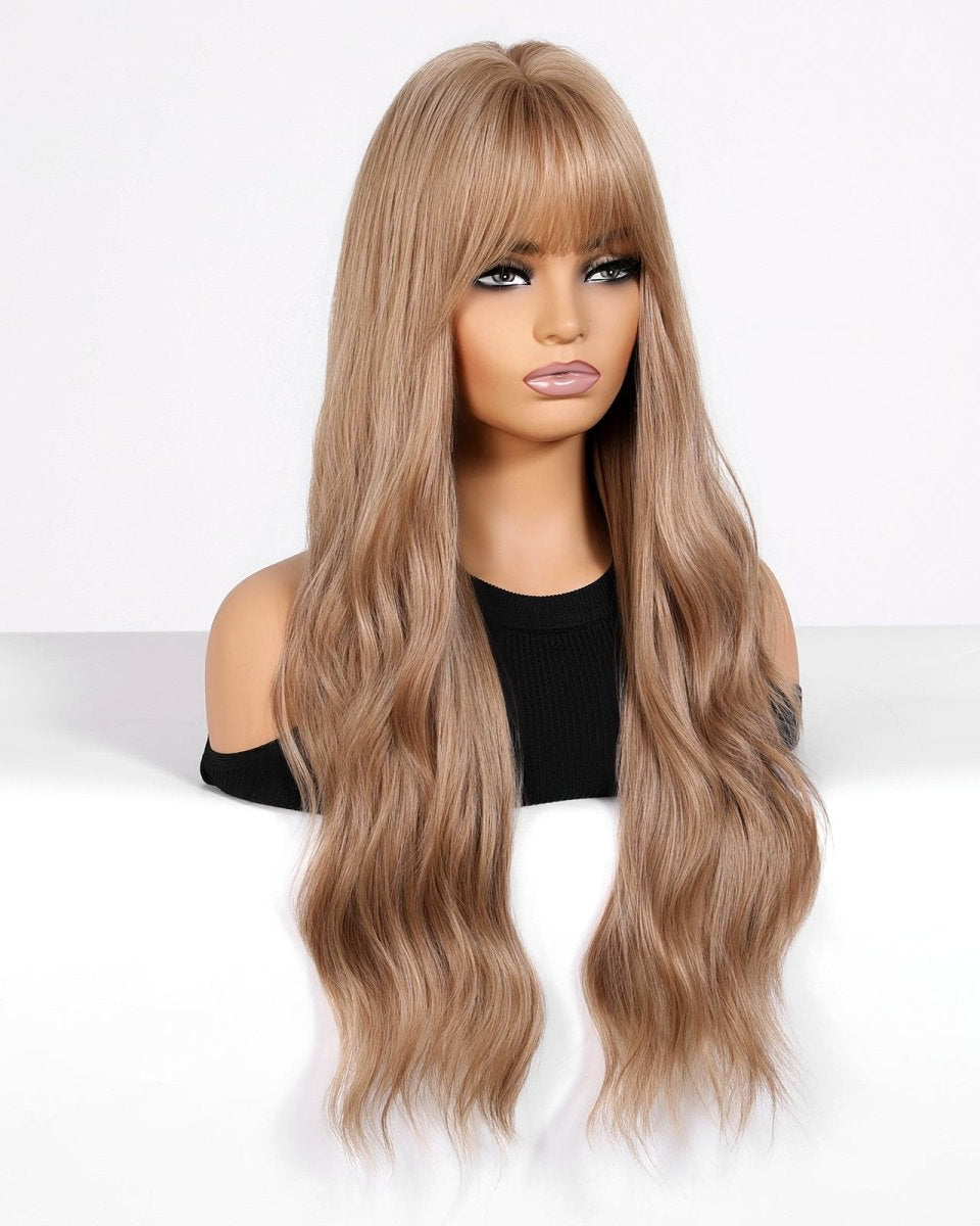 Honey blonde with Bangs Wig - MARKETPLACE - Milk & Honey Wigs