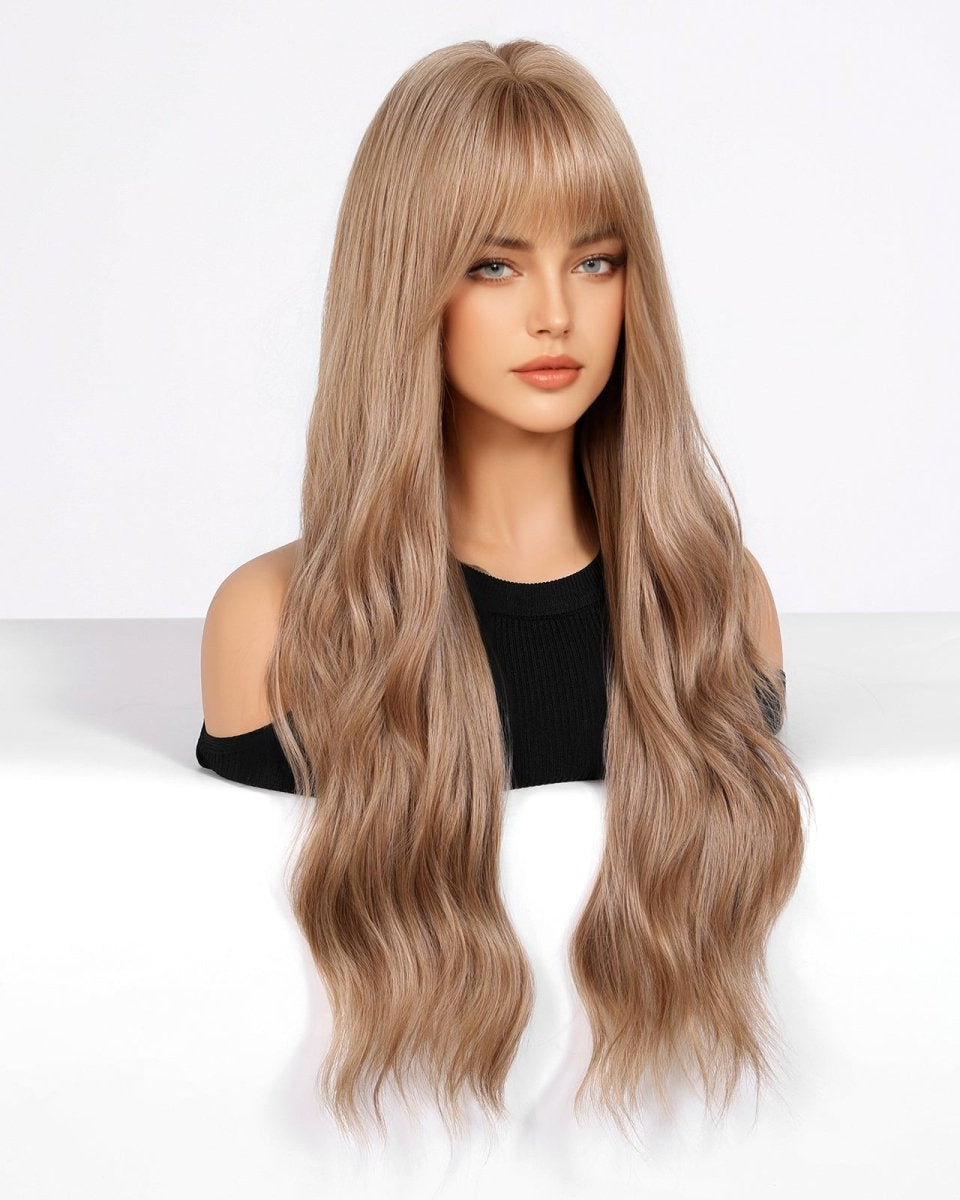 Honey blonde with Bangs Wig - MARKETPLACE - Milk & Honey Wigs