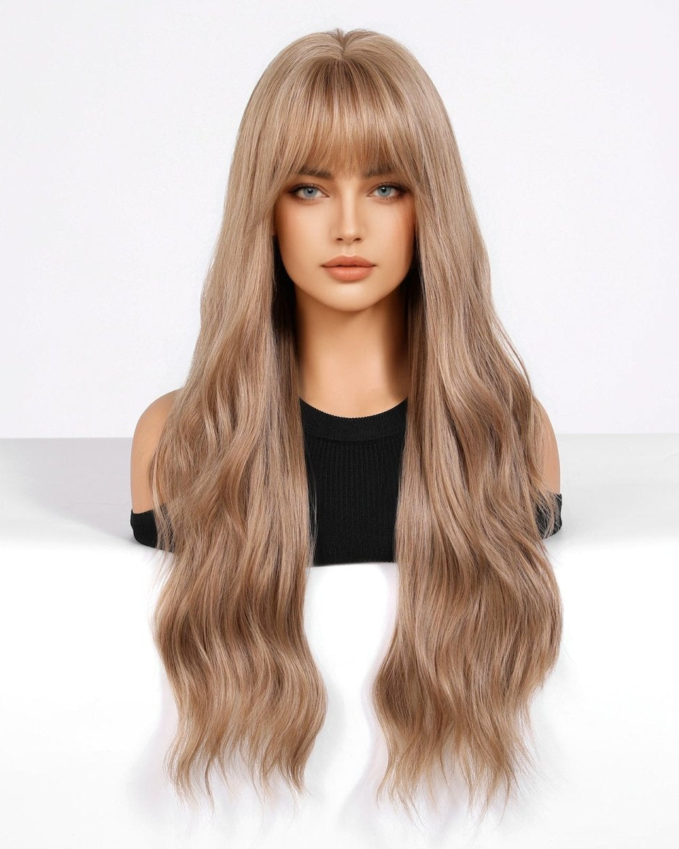Honey blonde with Bangs Wig - MARKETPLACE - Milk & Honey Wigs
