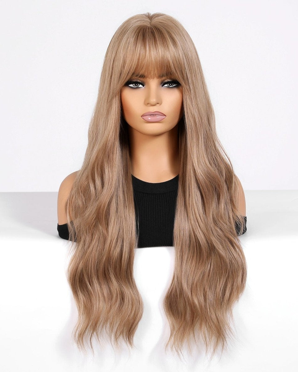 Honey blonde with Bangs Wig - MARKETPLACE - Milk & Honey Wigs