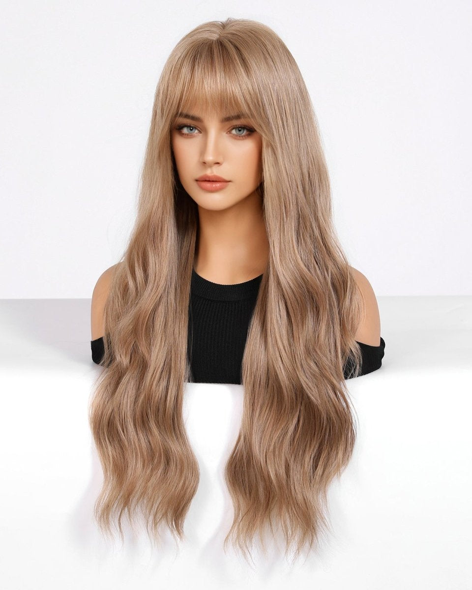 Honey blonde with Bangs Wig - MARKETPLACE - Milk & Honey Wigs