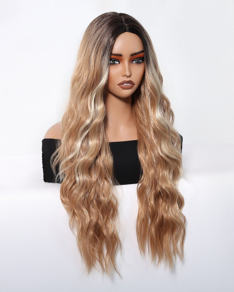 Honey Blonde with Dark Roots Wig - MARKETPLACE - Milk & Honey Wigs