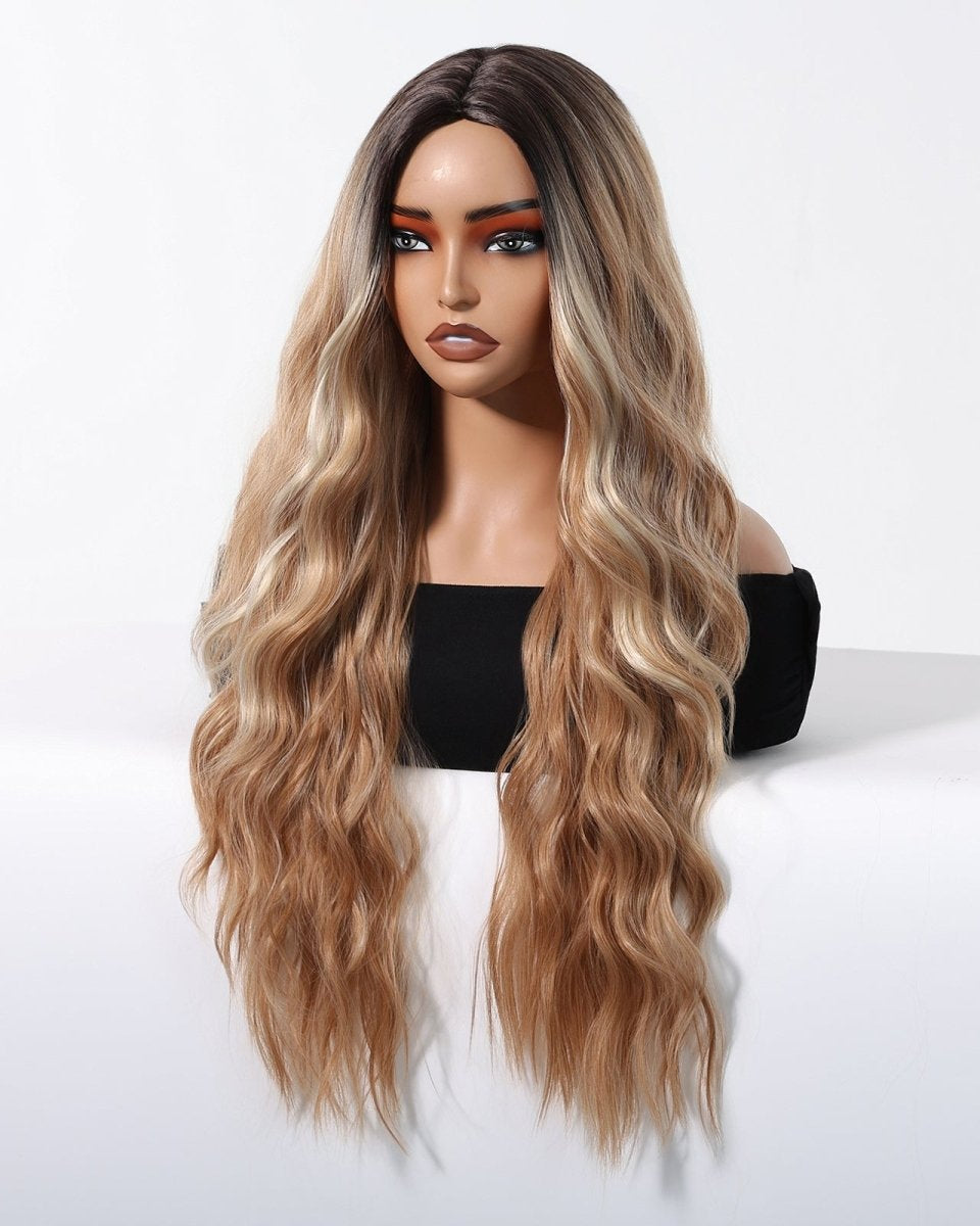 Honey Blonde with Dark Roots Wig - MARKETPLACE - Milk & Honey Wigs