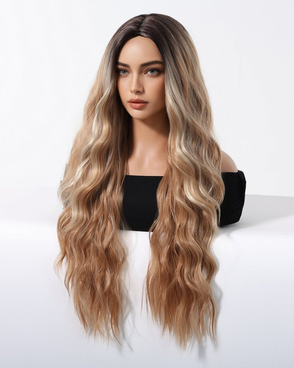 Honey Blonde with Dark Roots Wig - MARKETPLACE - Milk & Honey Wigs
