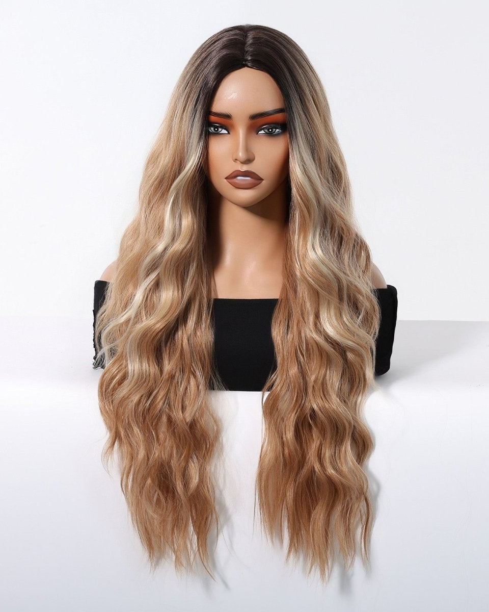 Honey Blonde with Dark Roots Wig - MARKETPLACE - Milk & Honey Wigs