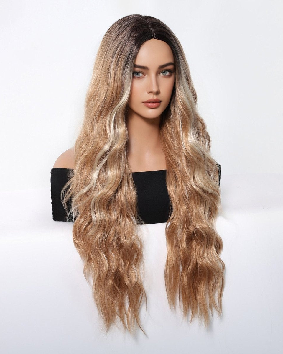 Honey Blonde with Dark Roots Wig - MARKETPLACE - Milk & Honey Wigs