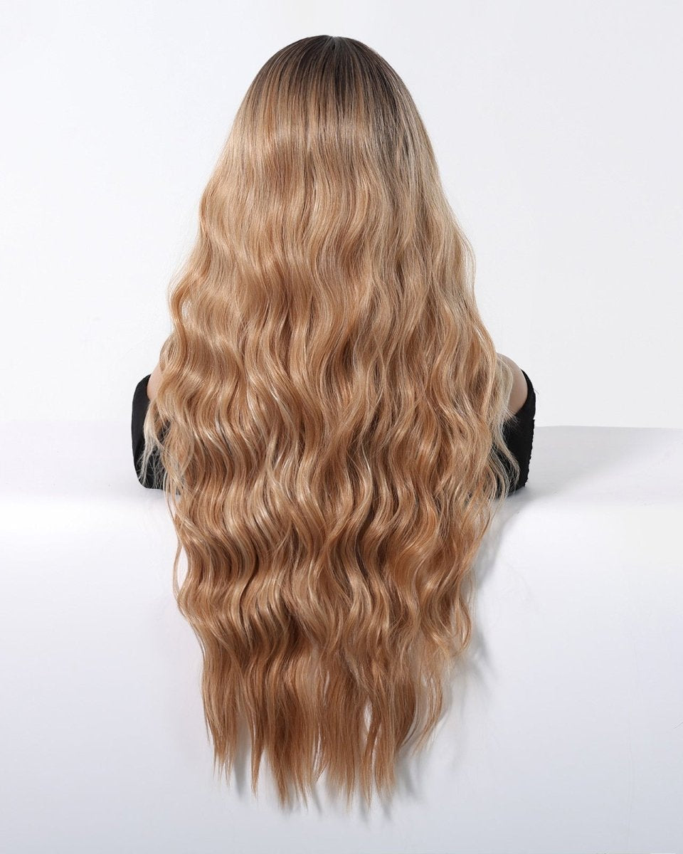Honey Blonde with Dark Roots Wig - MARKETPLACE - Milk & Honey Wigs