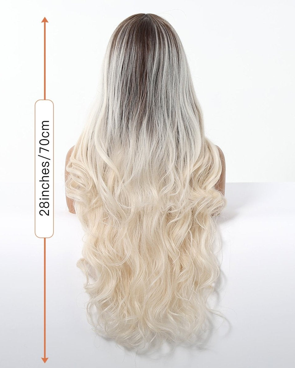 Ice Blonde with Dark Roots Wig - MARKETPLACE - Milk & Honey Wigs