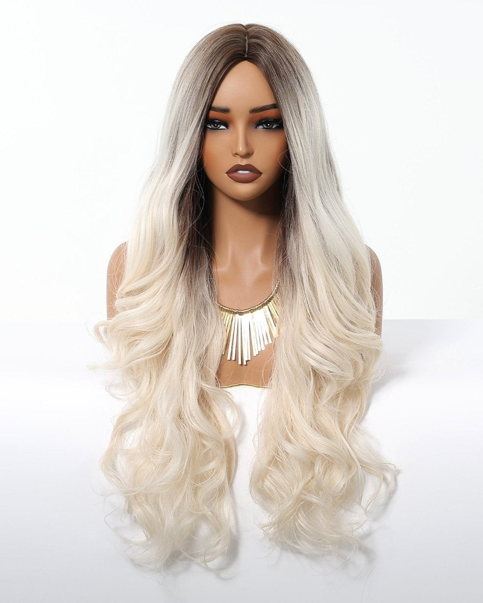 Ice Blonde with Dark Roots Wig - MARKETPLACE - Milk & Honey Wigs