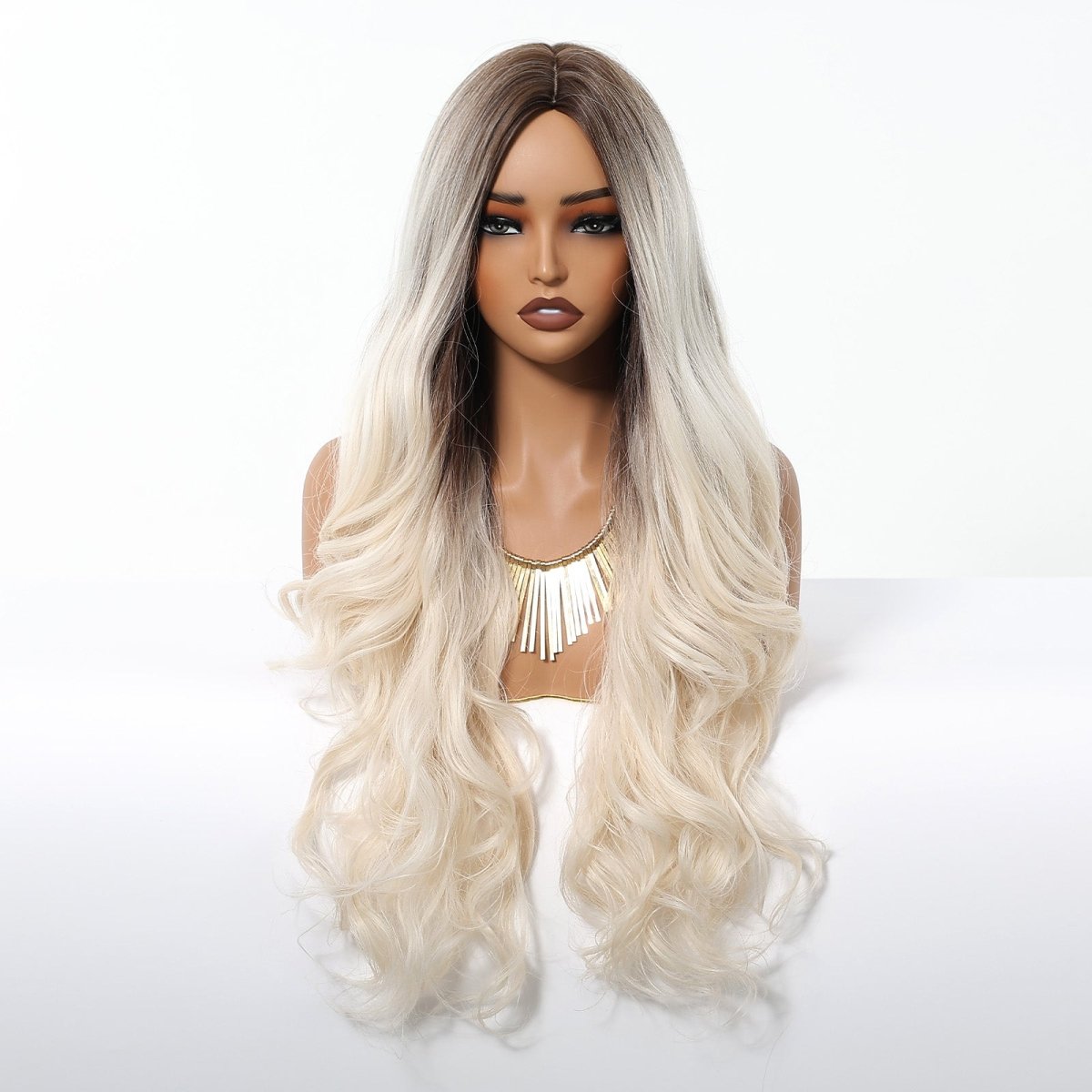 Ice Blonde with Dark Roots Wig - MARKETPLACE - Milk & Honey Wigs