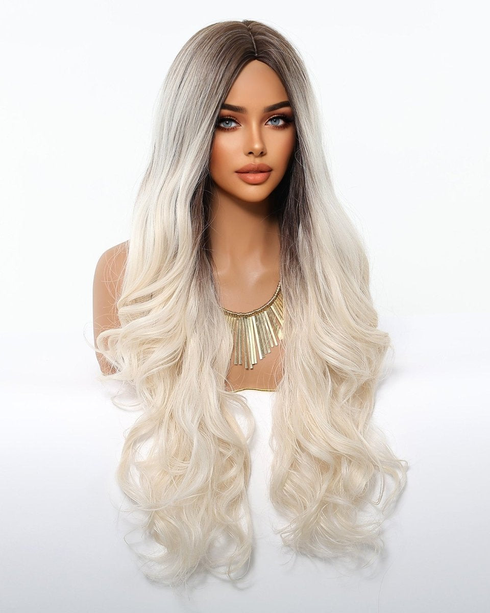 Ice Blonde with Dark Roots Wig - MARKETPLACE - Milk & Honey Wigs