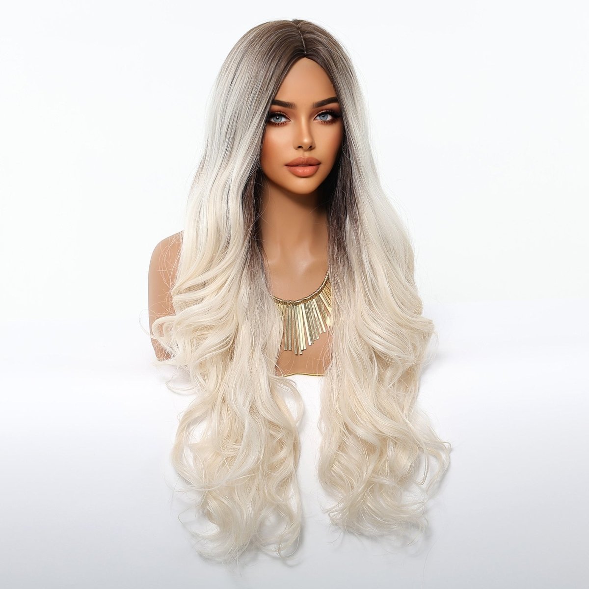 Ice Blonde with Dark Roots Wig - MARKETPLACE - Milk & Honey Wigs