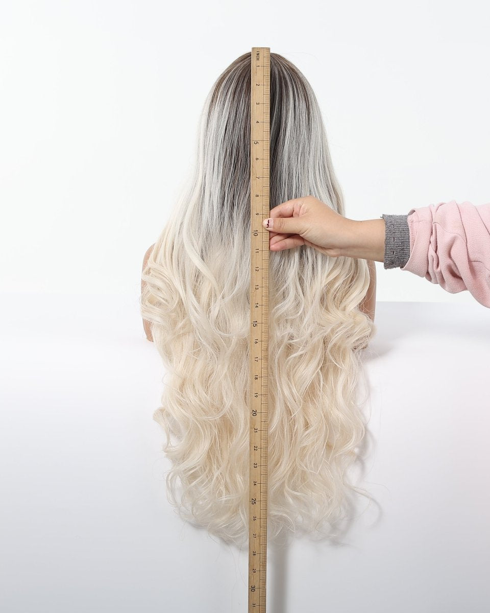 Ice Blonde with Dark Roots Wig - MARKETPLACE - Milk & Honey Wigs