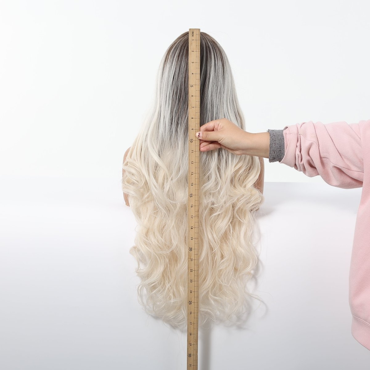 Ice Blonde with Dark Roots Wig - MARKETPLACE - Milk & Honey Wigs