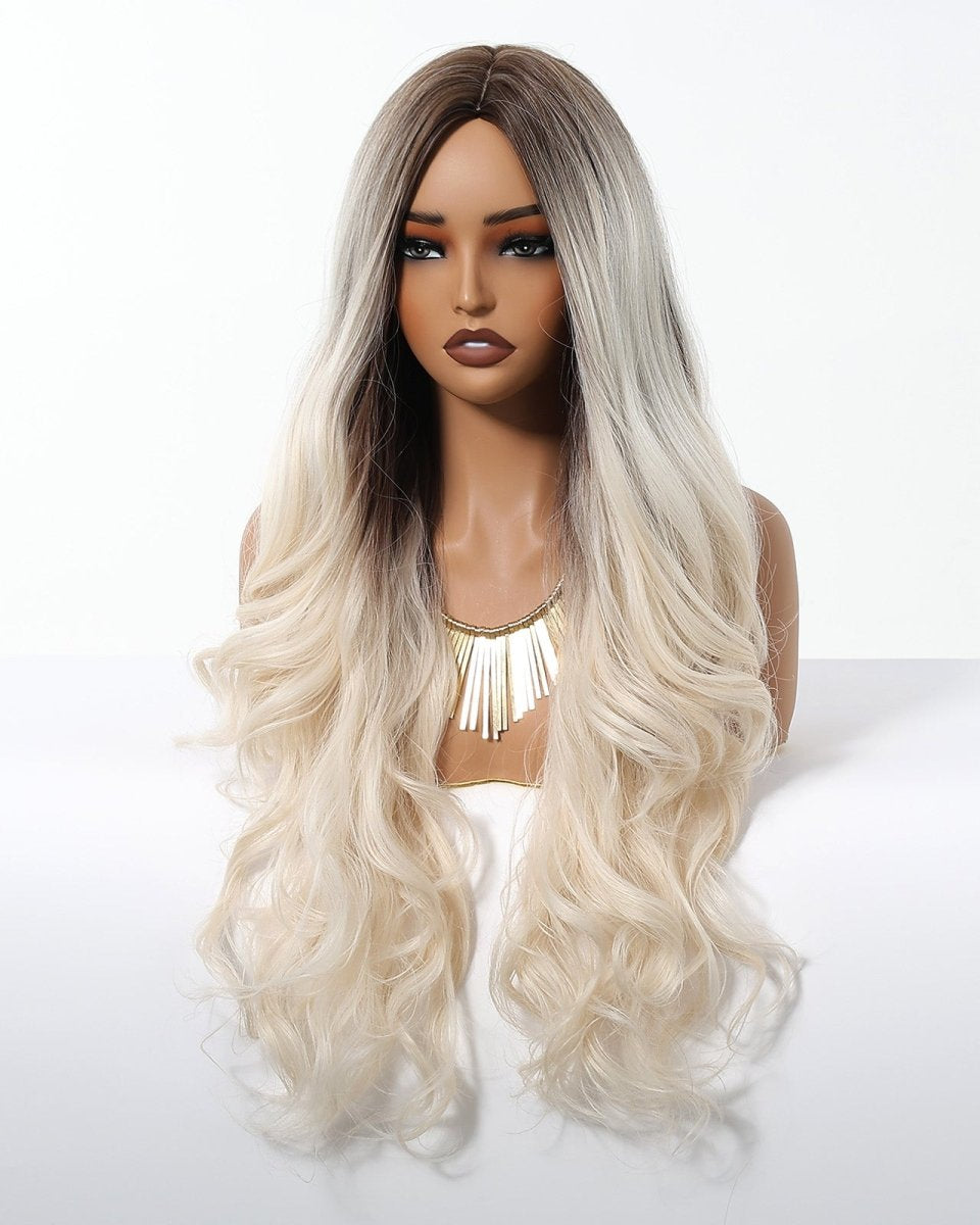 Ice Blonde with Dark Roots Wig - MARKETPLACE - Milk & Honey Wigs