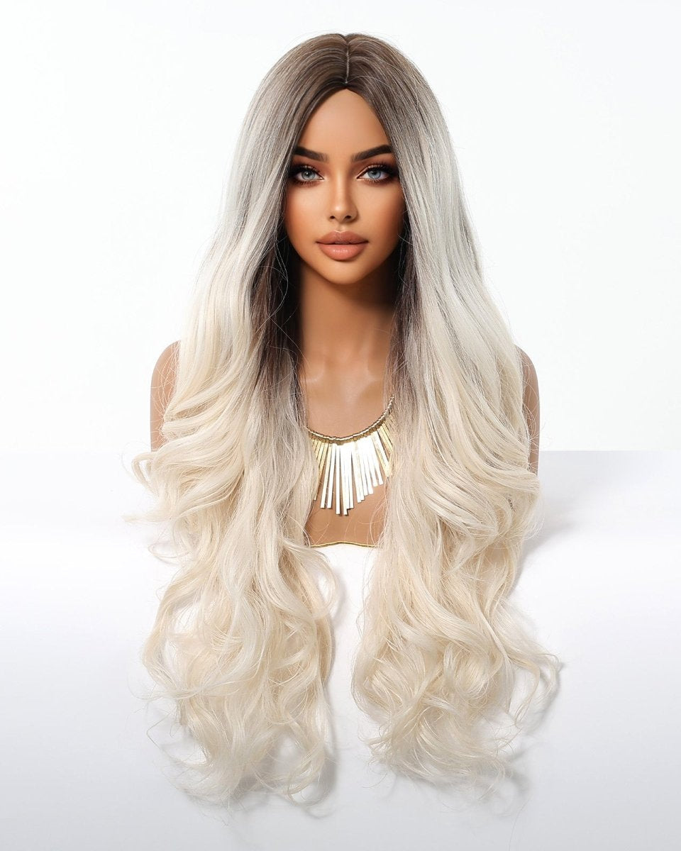 Ice Blonde with Dark Roots Wig - MARKETPLACE - Milk & Honey Wigs