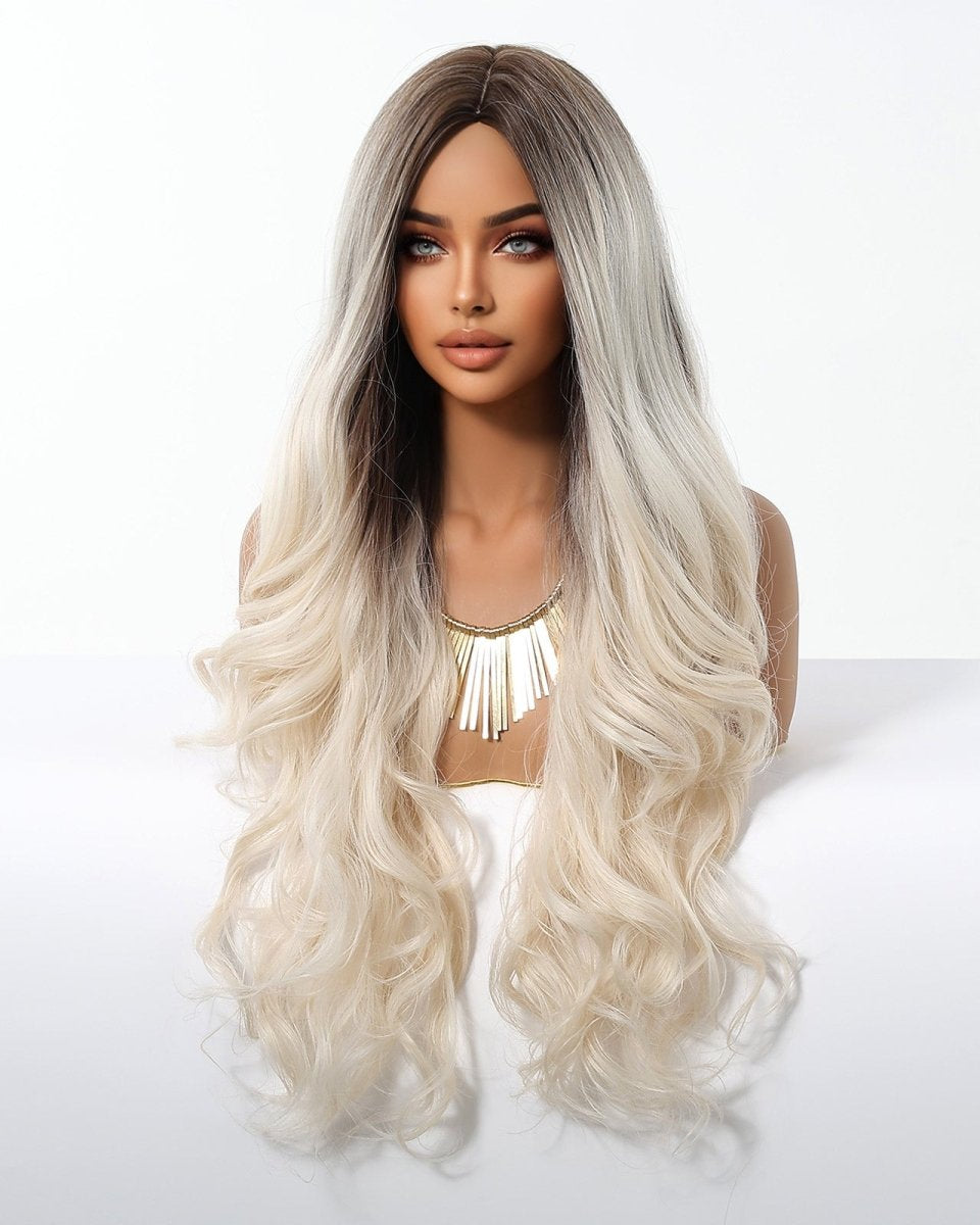 Ice Blonde with Dark Roots Wig - MARKETPLACE - Milk & Honey Wigs