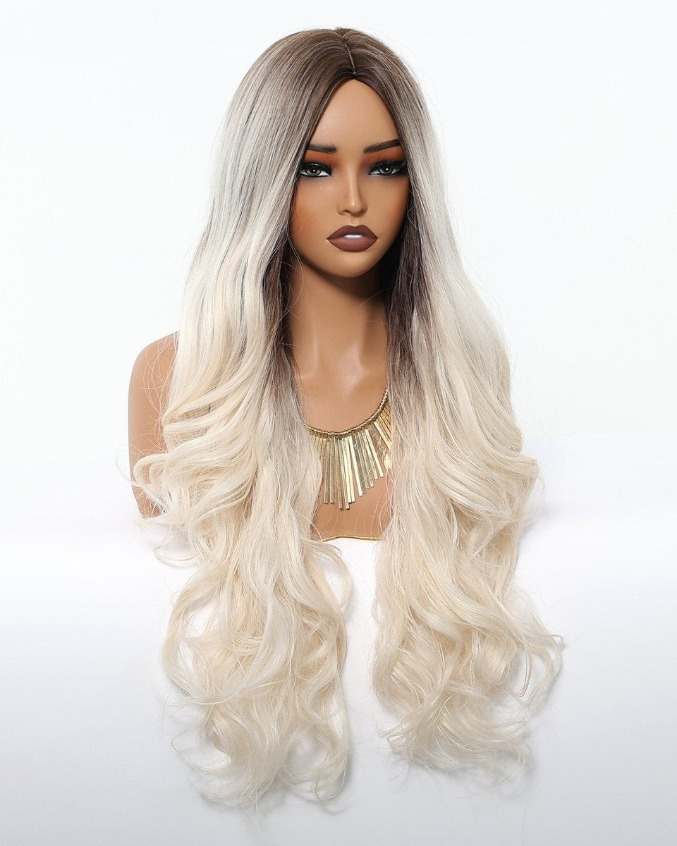Ice Blonde with Dark Roots Wig - MARKETPLACE - Milk & Honey Wigs