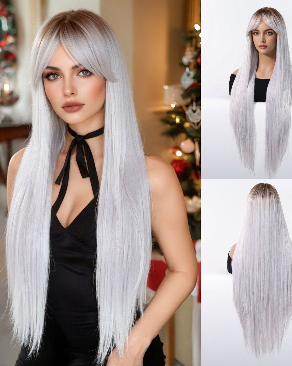 Icy Platinum Straight Wig - MARKETPLACE - Milk & Honey Wigs
