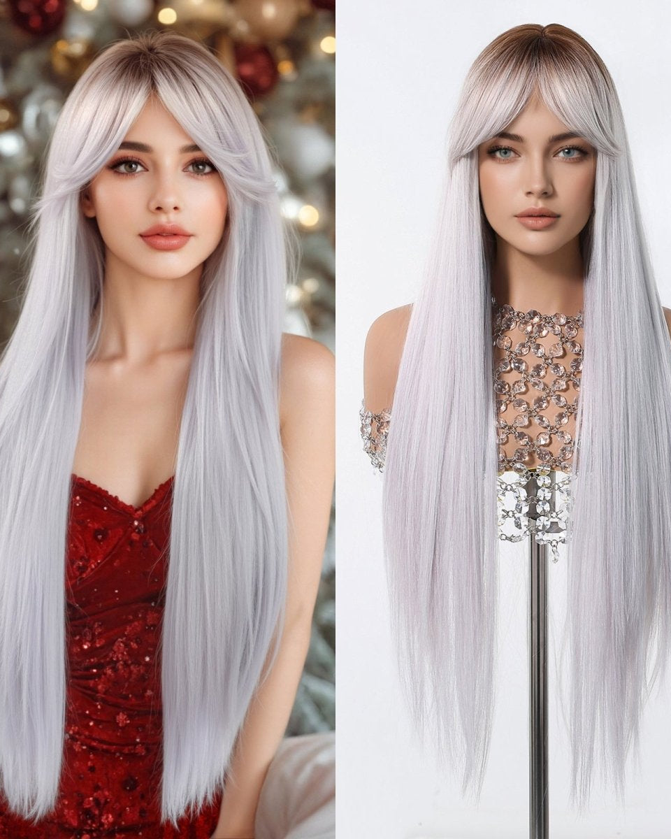 Icy Platinum Straight Wig - MARKETPLACE - Milk & Honey Wigs