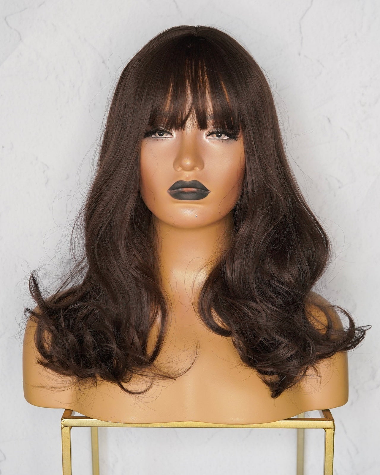 IMMY Chocolate Brown Fringe Wig - Milk & Honey Wigs
