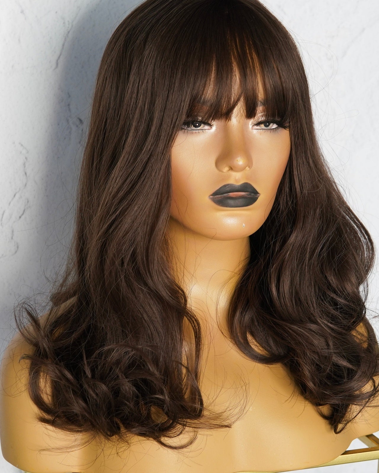 IMMY Chocolate Brown Fringe Wig - Milk & Honey Wigs