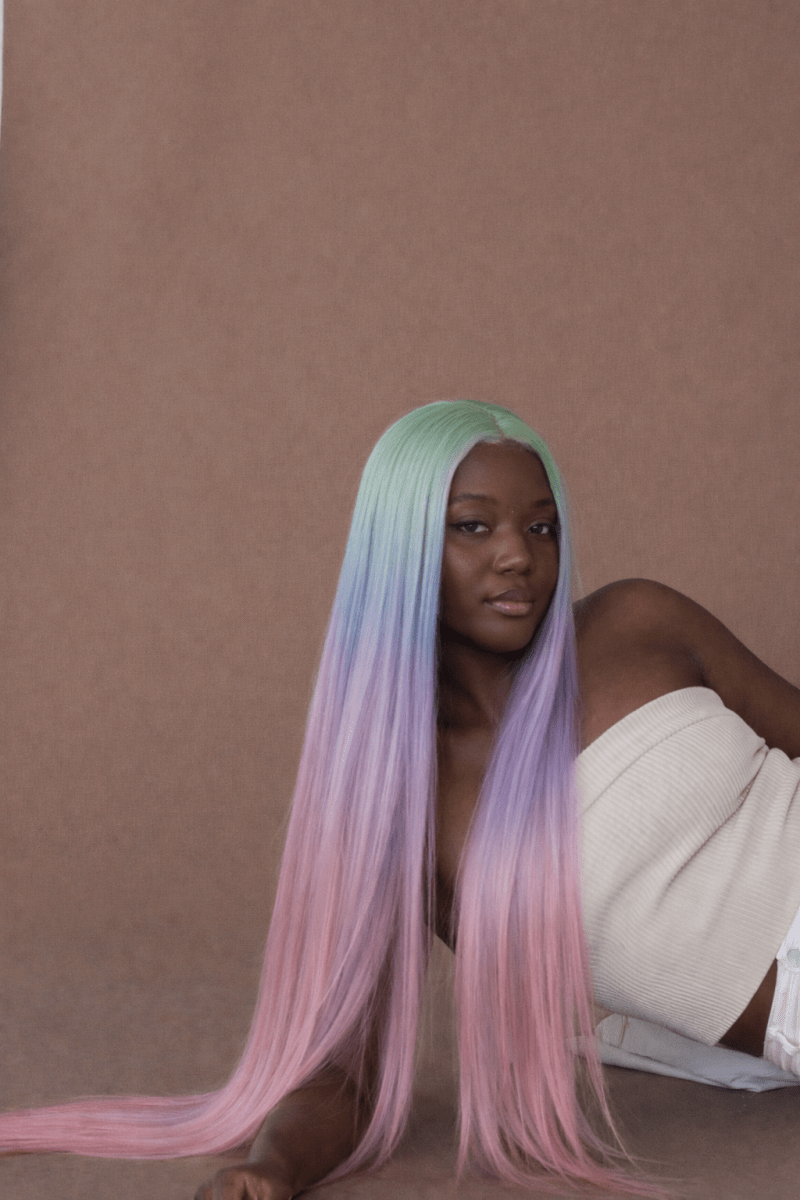 ISABELLE - Rainbow - Lace Front Wig - Milk & Honey Wigs