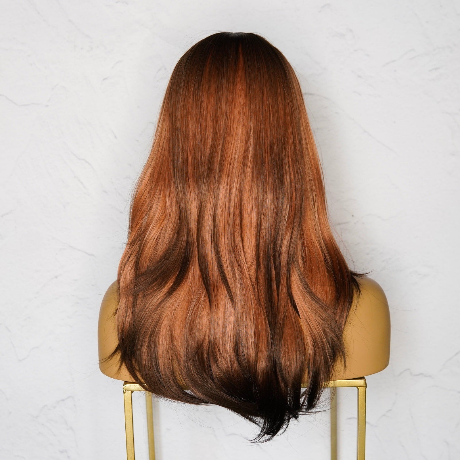 ISLA Ombre Copper Fringe Wig - Milk & Honey Wigs