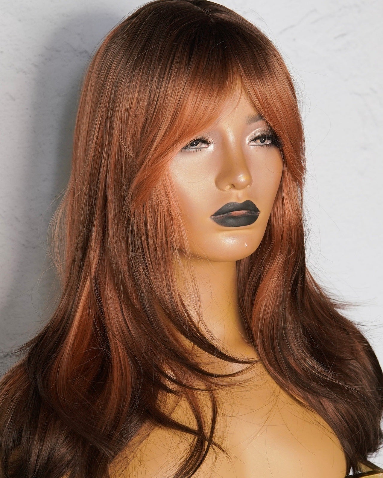 ISLA Ombre Copper Fringe Wig - Milk & Honey Wigs