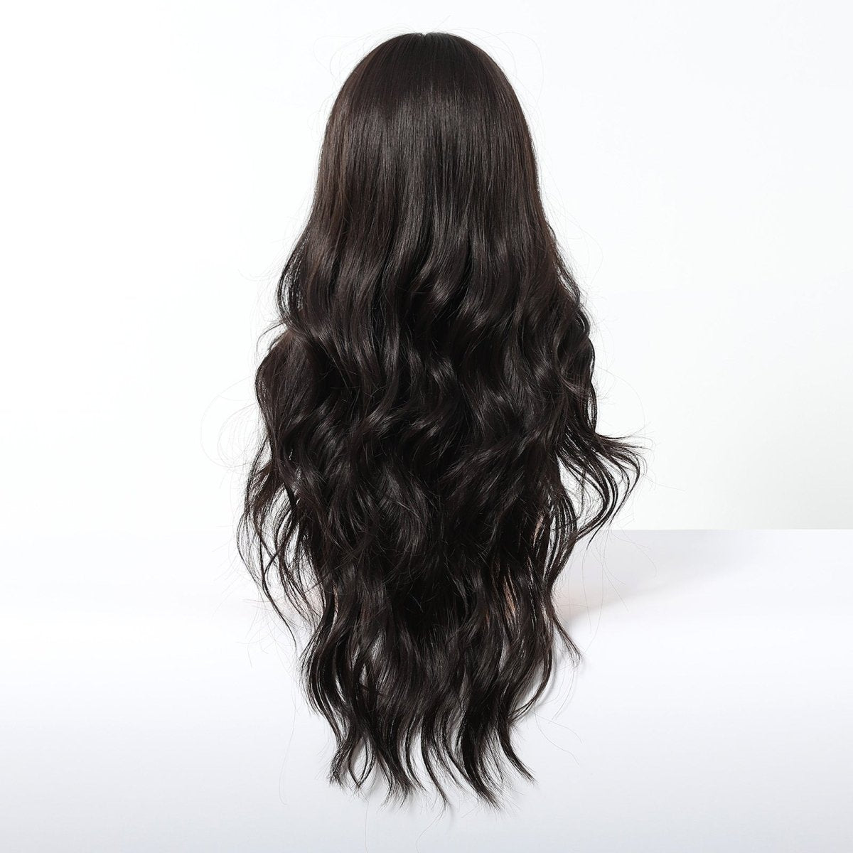Jet Black Wavy with Full Fringe Wig - MARKETPLACE - Milk & Honey Wigs