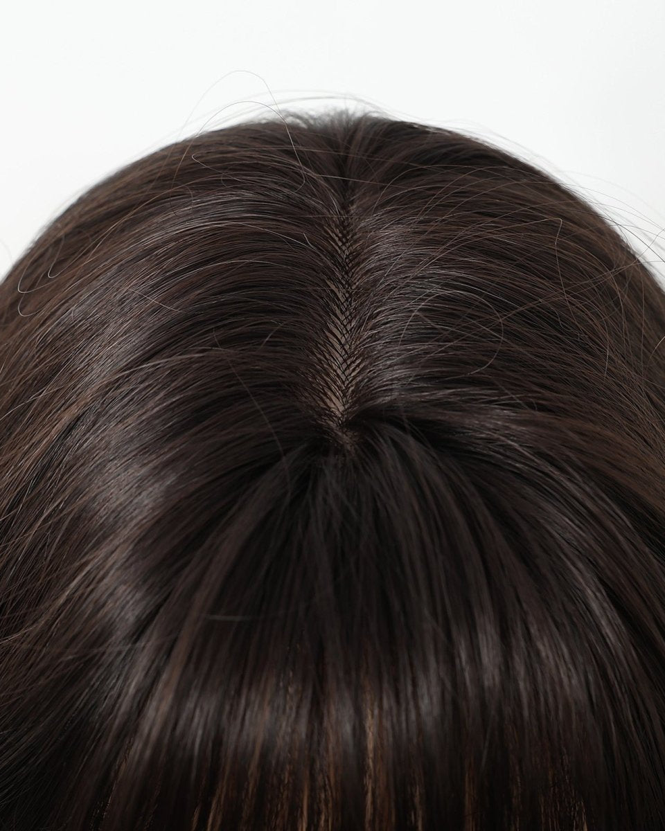 Jet Black Wavy with Full Fringe Wig - MARKETPLACE - Milk & Honey Wigs
