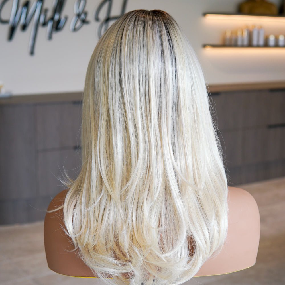 KEIRA Silk Mono Top Lace Front Wig - Milk & Honey Wigs