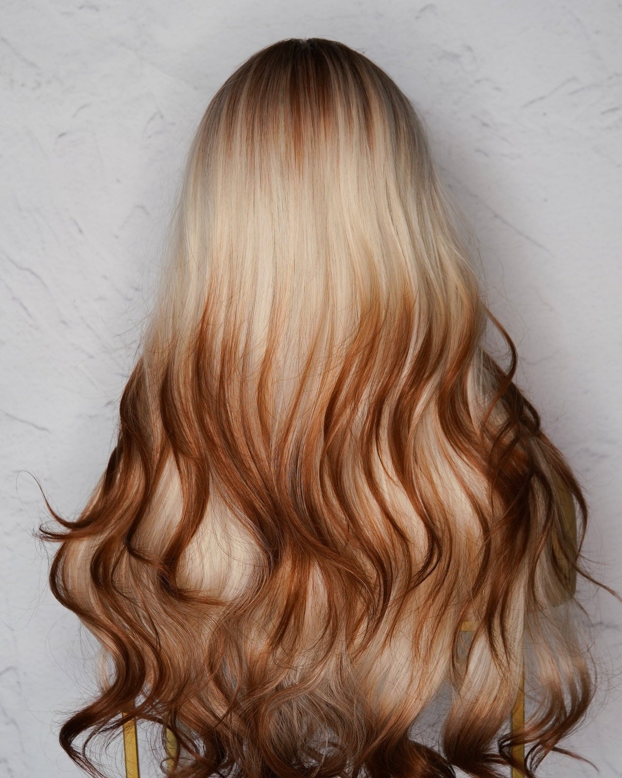 KINSLEY Ombre Copper Blonde Fringe Wig - Milk & Honey Wigs