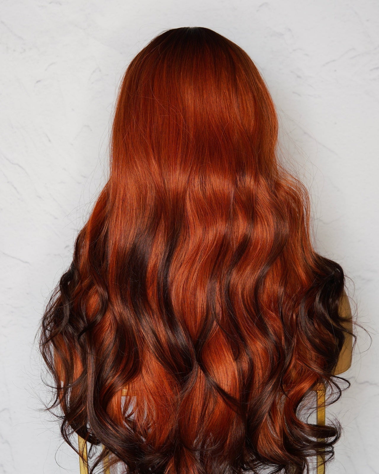 KINSLEY Ombre Red Fringe Wig - Milk & Honey Wigs