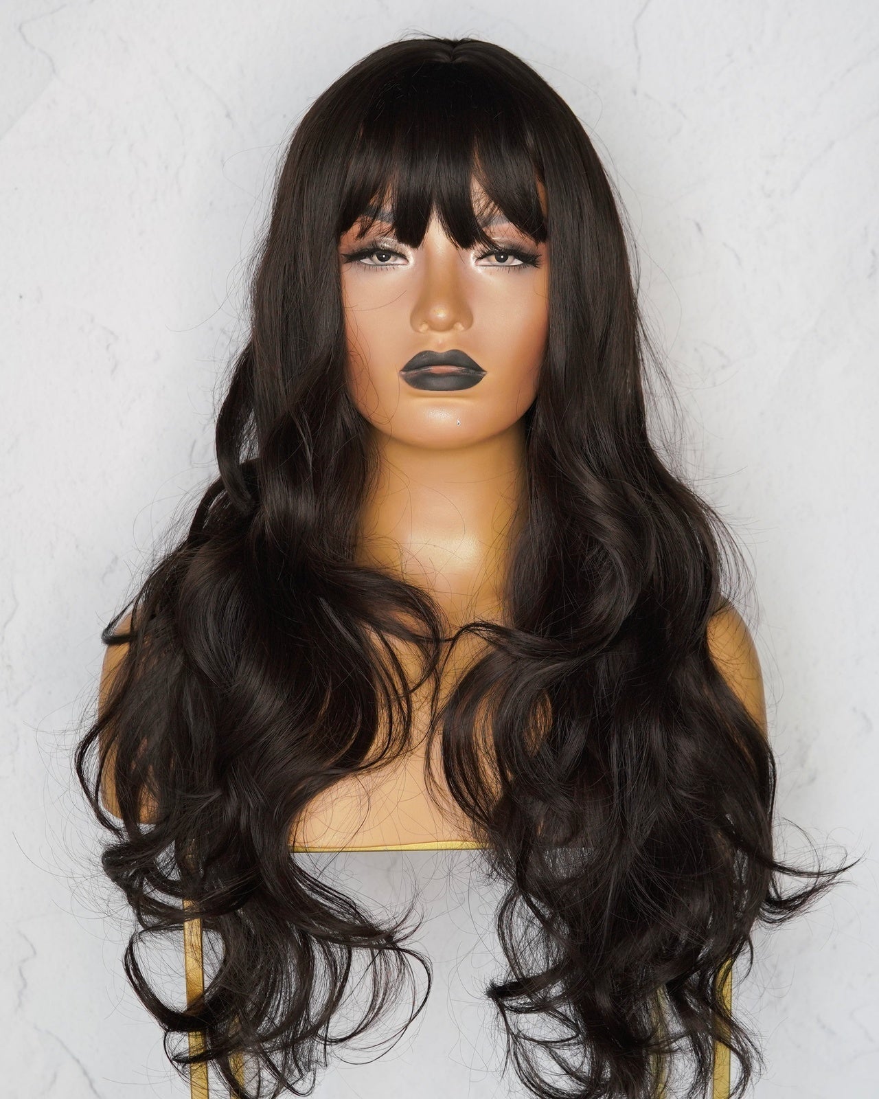 KIRBY Dark Brown Fringe Wig - Milk & Honey Wigs