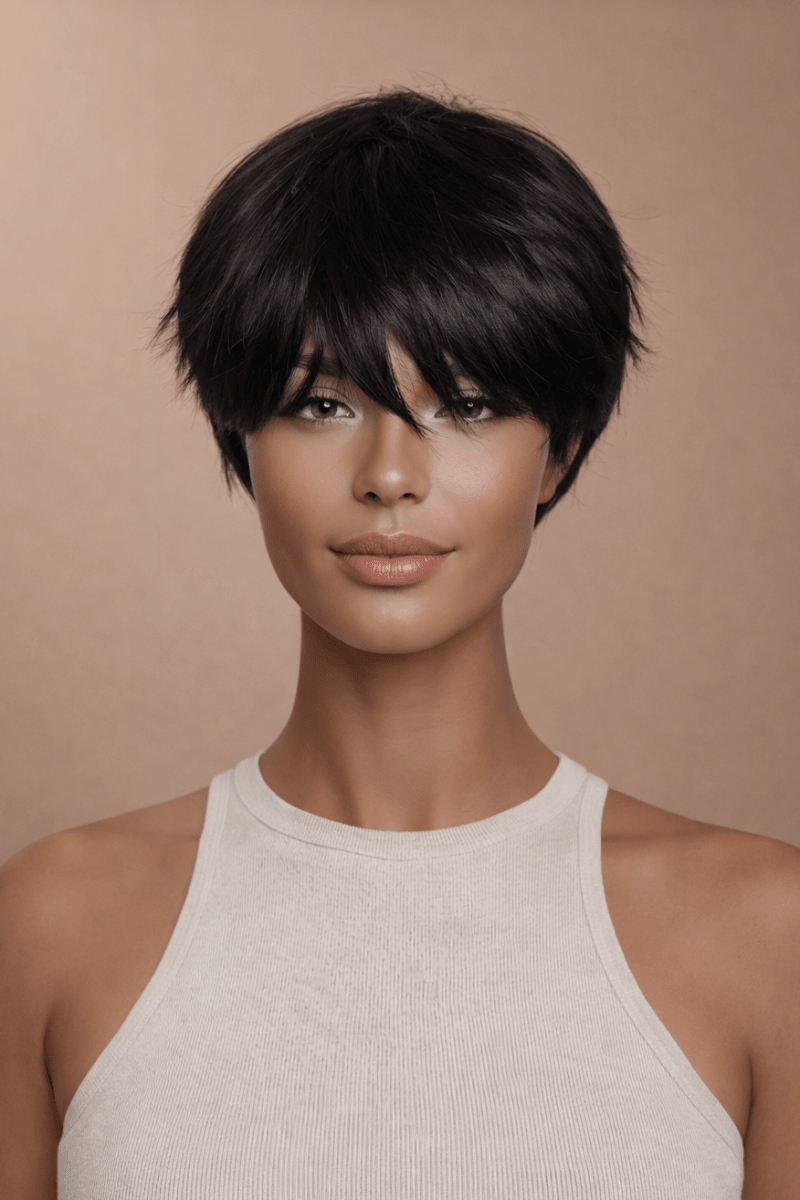 KRIS - Black - Fringe Wig - Milk & Honey Wigs