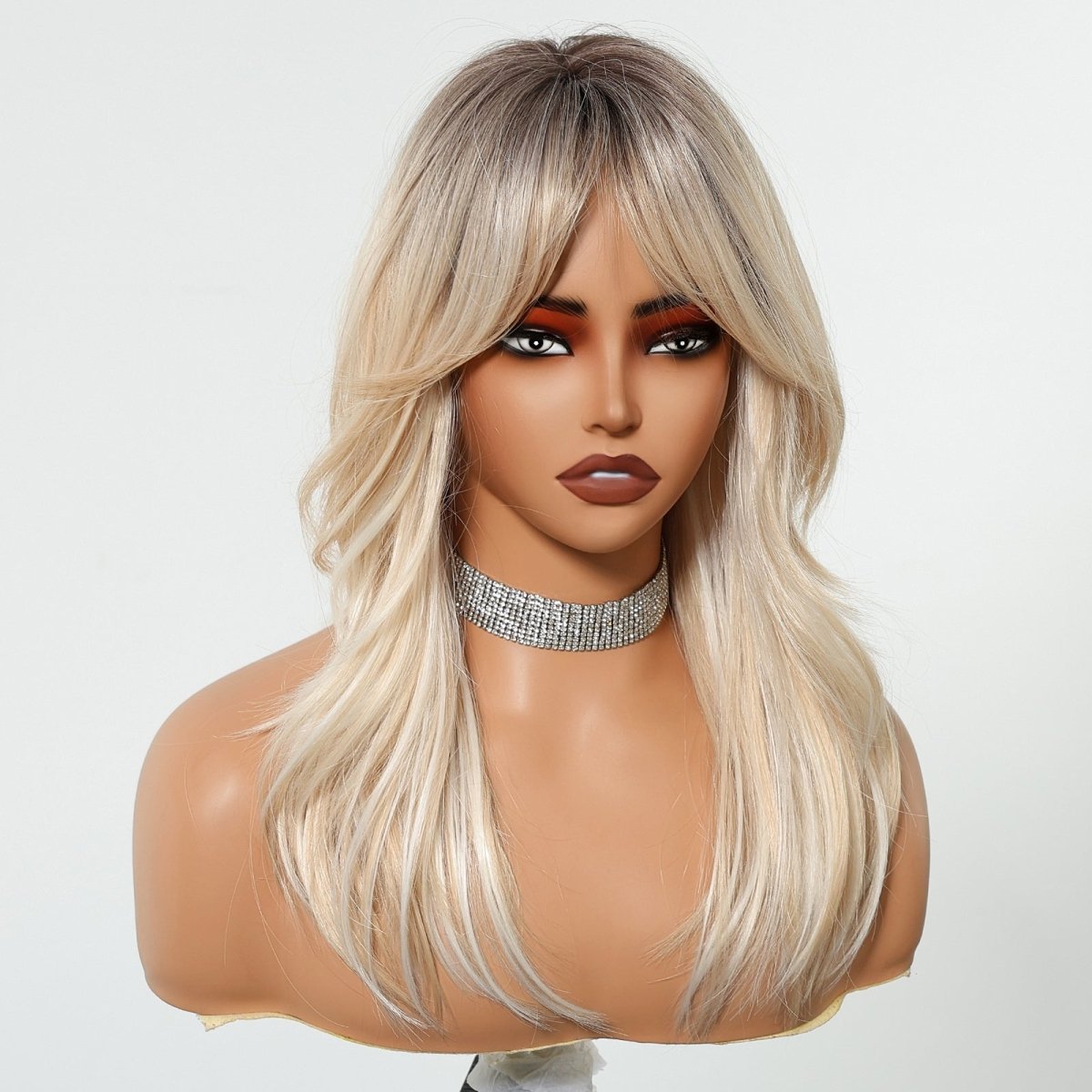 Layered Blonde Ombre Fringe Wig - MARKETPLACE - Milk & Honey Wigs